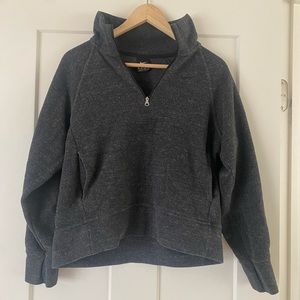 Nike gray quarter zip pull over